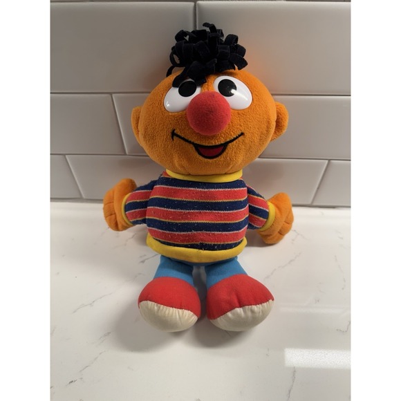 Vintage 2002‎ Fisher Price Sesame Street Bert 10" Plush Stuffed Toy - Picture 1 of 3
